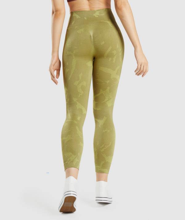 Damske Legíny Gymshark Adapt Camo Seamless Zelene | XF2983740